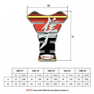 Suzuki Tank Fuse Hayabusa Style Colorful Design 