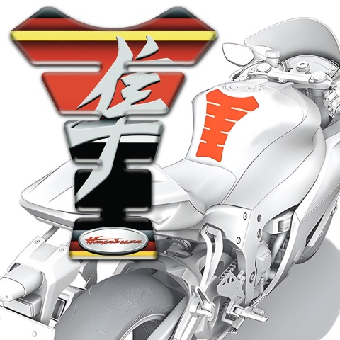 Suzuki Tank Fuse Hayabusa Style Colorful Design 