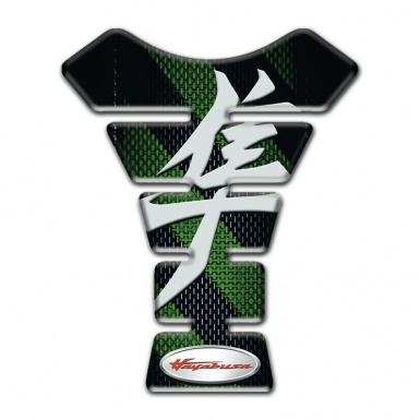 Suzuki Tank Pad Protector Green Diagonal tapes design Hayabusa Style 
