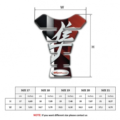 Suzuki Tank Pad Motorbike Premium Quality Hayabusa Model 