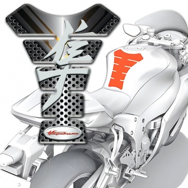 Suzuki Tank Guard Pads High-Quality  Silicone Sticker Hayabusa Style 