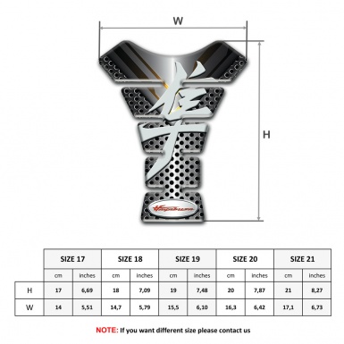 Suzuki Tank Guard Pads High-Quality  Silicone Sticker Hayabusa Style 