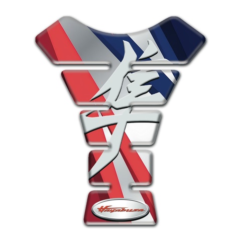 Suzuki Tank Pad Motorbike Colorful Taper Design Hayabusa Style 