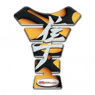 Suzuki Tank Protector Yellow Black Figures Base Hayabusa edition 