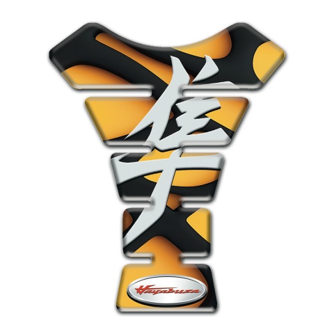 Suzuki Tank Protector Yellow Black Figures Base Hayabusa edition 