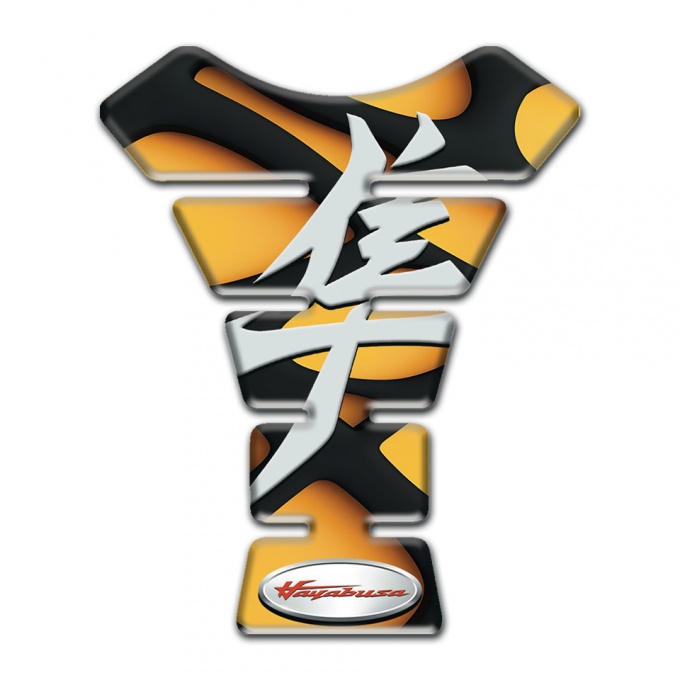 Suzuki Tank Protector Yellow Black Figures Base Hayabusa edition 