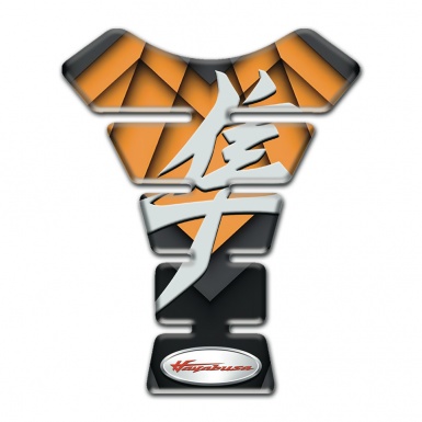 Suzuki Tank Pad Protector Orange Black Design Hayabusa Edition 
