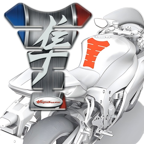 Suzuki Tank Guard Pads Matte Gray Motive hayabusa edition 