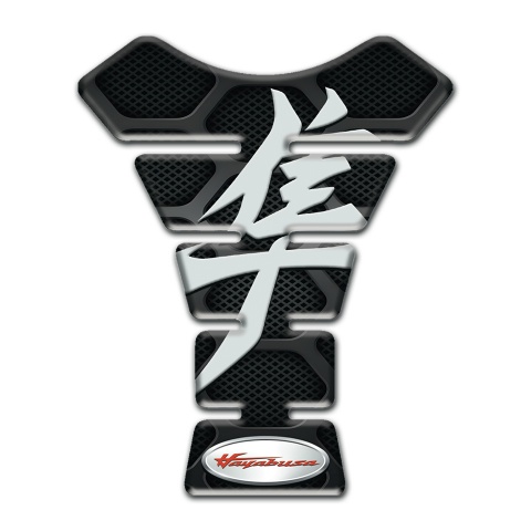Suzuki Tank Pad Protector Black Base with Gray Patterns Base Hayabusa Style 
