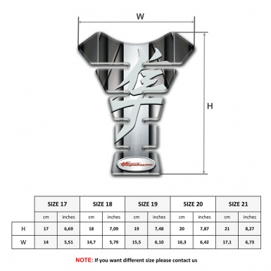 Suzuki Tank Fuse Aluminium Central Tape hayabusa Edition 