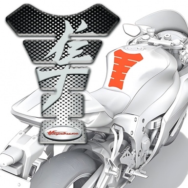 Suzuki Tank Pad Motorbike Silver Black Decoration Base hayabusa Edition 