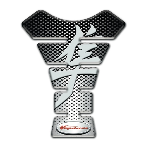 Suzuki Tank Pad Motorbike Silver Black Decoration Base hayabusa Edition 