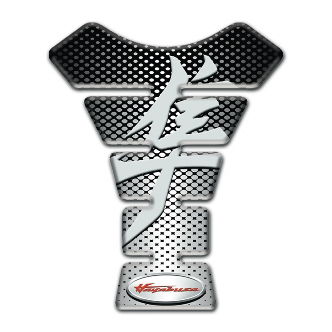 Suzuki Tank Pad Motorbike Silver Black Decoration Base hayabusa Edition 