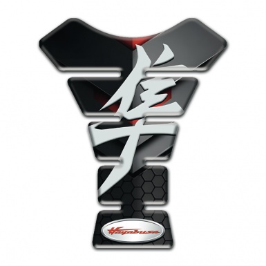 Suzuki Tank Guard Pads Black Gray Background Hayabusa Edition 