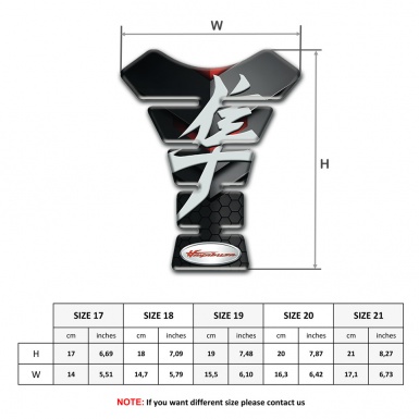 Suzuki Tank Guard Pads Black Gray Background Hayabusa Edition 