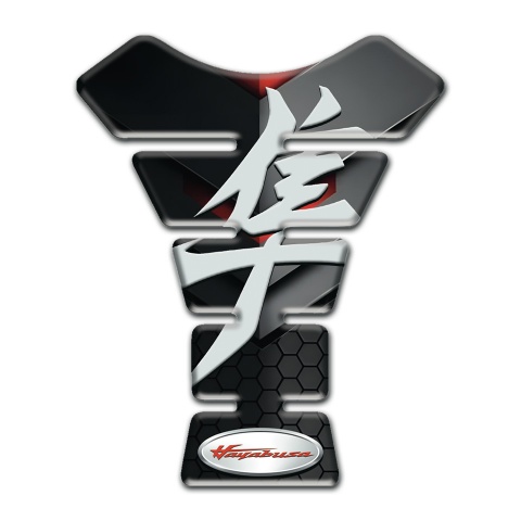 Suzuki Tank Guard Pads Black Gray Background Hayabusa Edition 