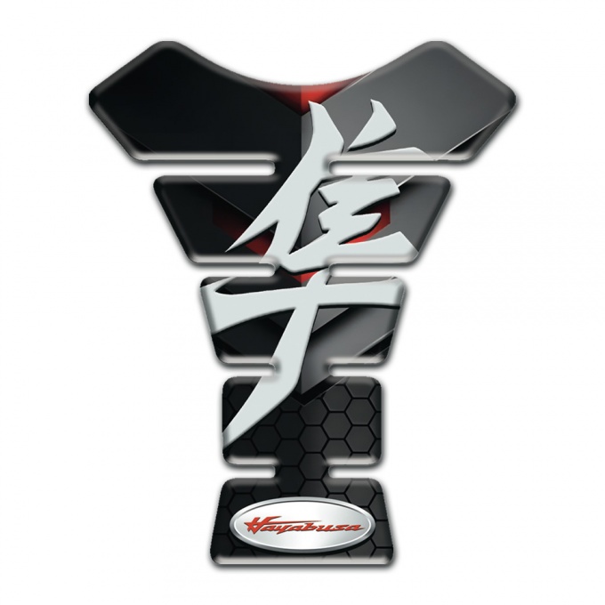 Suzuki Tank Guard Pads Black Gray Background Hayabusa Edition 