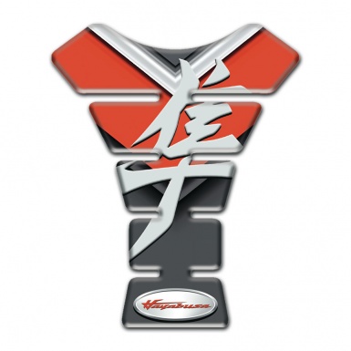 Suzuki Tank Pad Protector Orange Gray Background Hayabusa Edition 