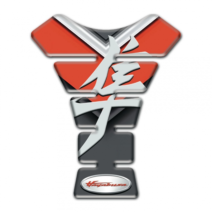 Suzuki Tank Pad Protector Orange Gray Background Hayabusa Edition 