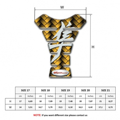 Suzuki Tank Fuse Yellow Mosaic Background Hyabusa Edition 