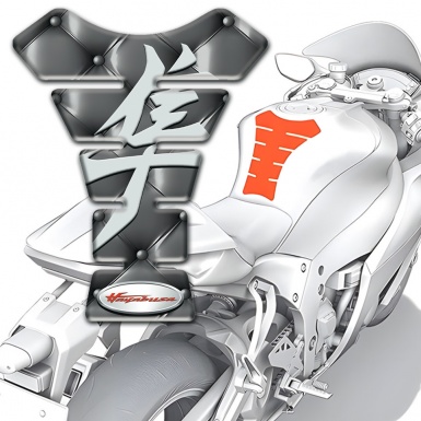 Suzuki Tank Protector Gray Leather Effect Haayabusa Edition 