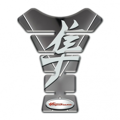 Suzuki Tank Protector Gray with White Stripes Designn hayabusa Edition 