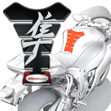 Suzuki Tank Pad Protector Dark Base Design Hayabusa Style 