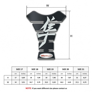 Suzuki Tank Guard Pads Graphite Design Hayabusa Style 