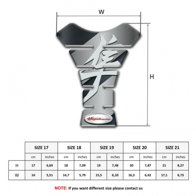Suzuki Tank Pad Protector Gray Diagonal decoration hayabusa Model 