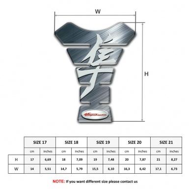 Suzuki Tank Pad Motorbike Poilished Surface base hayabusa Edition 