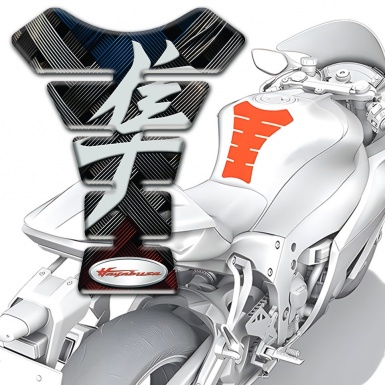 Suzuki Tank Pad Protector Crossed Belts print Hayabusa Edition 