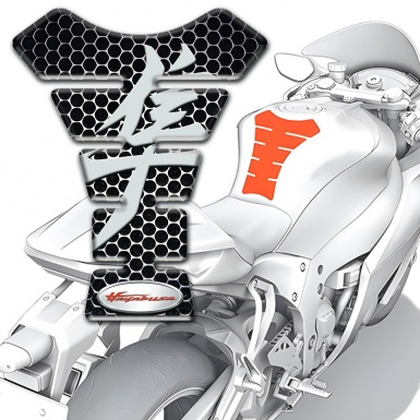 Suzuki Tank Fuse Perforated Steel Effect Hayabusa Edition 