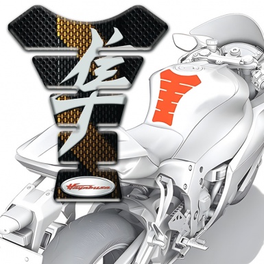 Suzuki Tank Pad Protector Hayabusa Version Black Brown design 