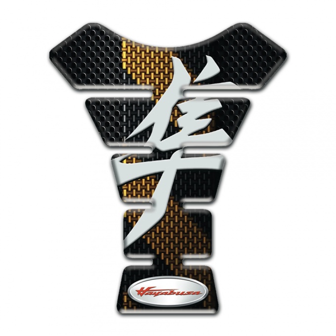 Suzuki Tank Pad Protector Hayabusa Version Black Brown design 