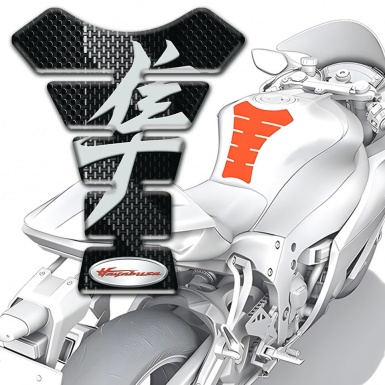 Suzuki Tank Fuse Hayabusa Version Black Gray Decoration 