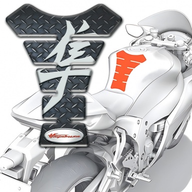 Suzuki Tank Guard Pads Hayabusa Version Rough Effect Design 