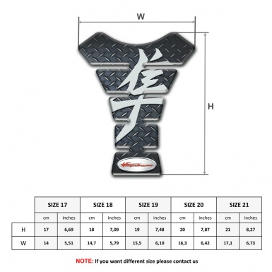 Suzuki Tank Guard Pads Hayabusa Version Rough Effect Design 