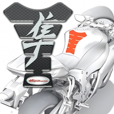 Suzuki  Tank Pad Protector Hayabusa Version Merging Gray Black Base 