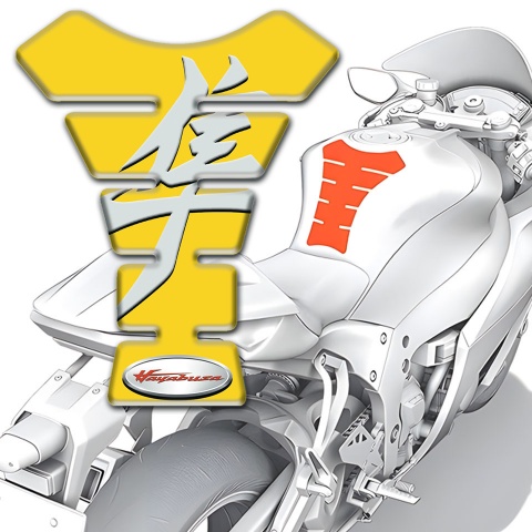 Suzuki Tank Pad Protector Yellow Design hayabusa Version 