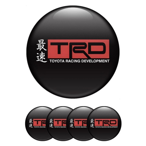 Toyota TRD Racing Development Logo Emblems Black Base Custom  