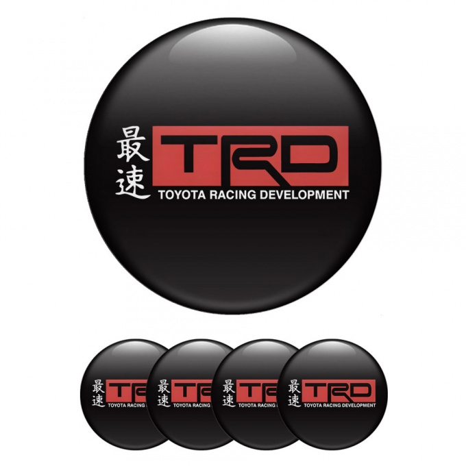 Toyota TRD Racing Development Logo Emblems Black Base Custom  