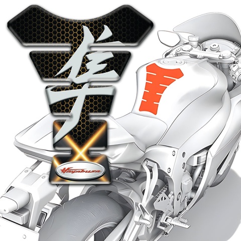Suzuki Tank Protector Haybusa Style Orange Lights Design 