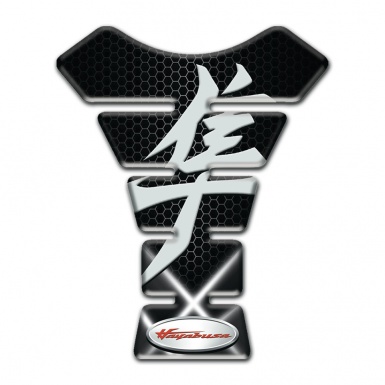 Suzuki Tank Guard Pads Crossed White Lights Design hayabusa Model 