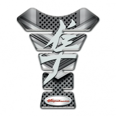 Suzuki Tank Pad Protector Hayabusa style Silver Details Design 