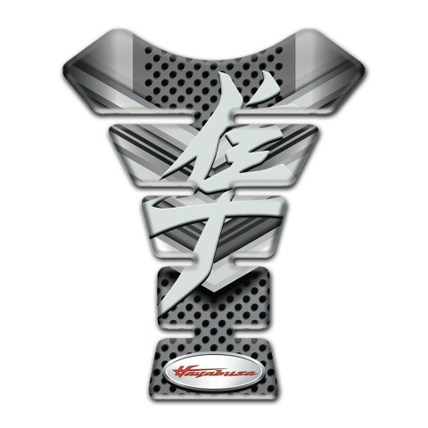 Suzuki Tank Pad Protector Hayabusa style Silver Details Design 