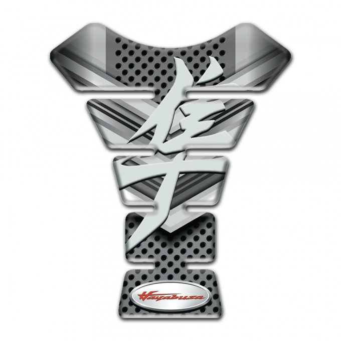 Suzuki Tank Pad Protector Hayabusa style Silver Details Design 