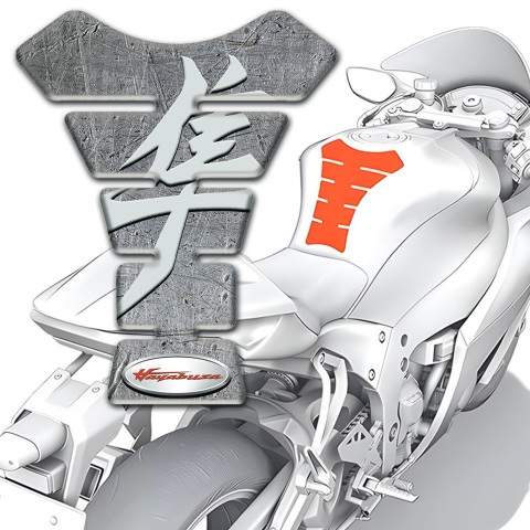 Suzuki Tank Pad Motorbike Stone Effect Base hayabusa Edition 