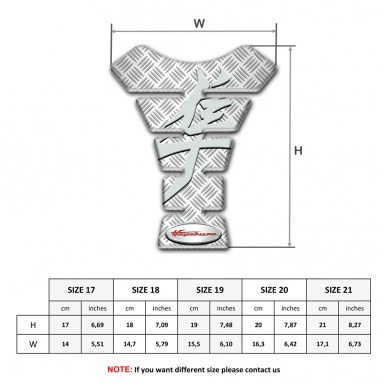 Suzuki Tank Guard Pads Crossed Patterns Base hayabusa Style 