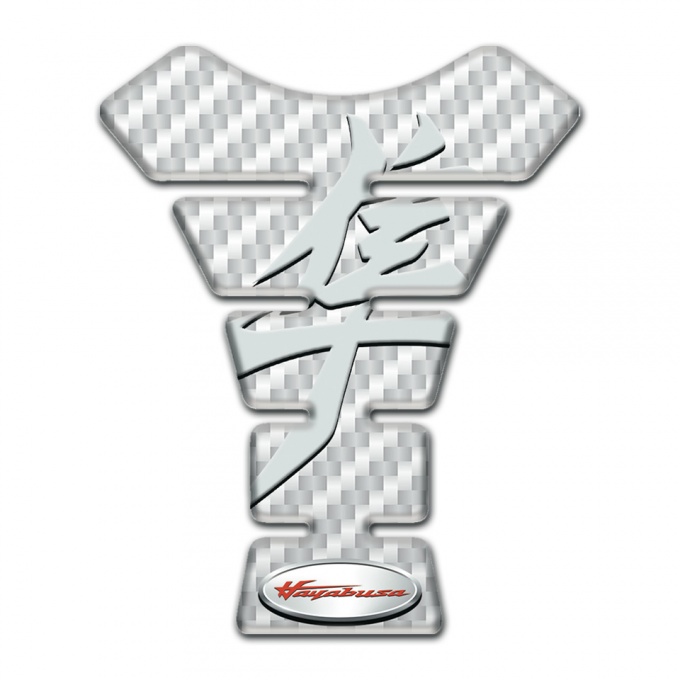 Suzuki Tank Pad Protector White Carbon hayabusa Style 