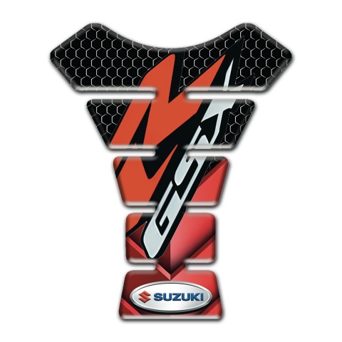 Suzuki Tank Pad Protector Red Black Base GSX Model 